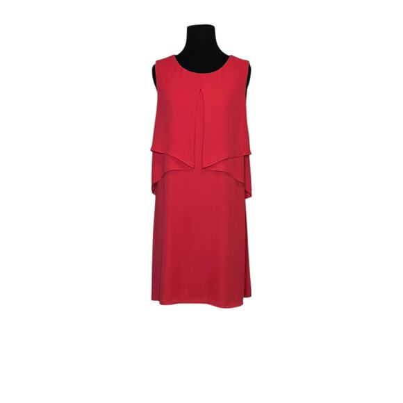 BCBGMAXAZRIA Red Drape Mini Dress size M - Picture 6 of 16